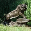 Wildlife^Statues & Sculptures Bengal Tiger Life-Size Bronze Metal Garden Statue