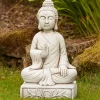 Buddha^Statues & Sculptures Blissful Buddha Stone Garden Ornament