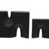 Table Top|Abstract^Statues & Sculptures Block Symphony 18cm Black Resin Indoor Sculptures