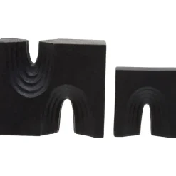 Table Top|Abstract^Statues & Sculptures Block Symphony 18cm Black Resin Indoor Sculptures