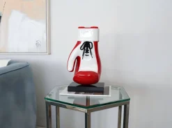 Table Top|Contemporary^Statues & Sculptures Boxing Hero 37cm Red Resin Indoor Sculpture