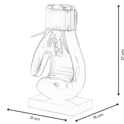 Table Top|Contemporary^Statues & Sculptures Boxing Hero 37cm Red Resin Indoor Sculpture