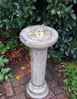 Garden Sundials^Statues & Sculptures Brighton Brass Stone Garden Sundial