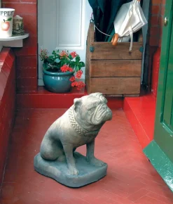 Dogs^Statues & Sculptures Bulldog Stone Garden Ornament