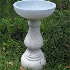 Bird Baths^Statues & Sculptures Buttermere Granite Resin Modern Garden Bird Bath