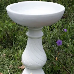 Bird Baths^Statues & Sculptures Buttermere Marble Resin Modern Garden Bird Bath
