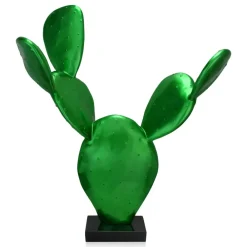 Table Top|Contemporary^Statues & Sculptures Cactus Bloom 61cm Green Resin Indoor Sculpture