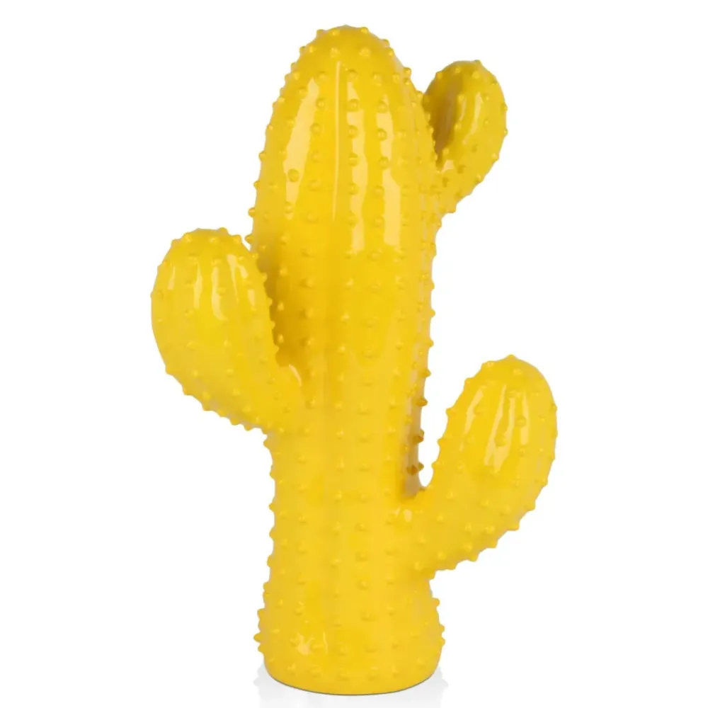 Table Top|Floor Standing^Statues & Sculptures Cactus Essence 54cm Yellow Resin Indoor Sculpture