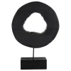 Table Top|Abstract^Statues & Sculptures Carbon Halo 53cm Black Wood Indoor Sculpture