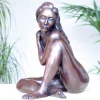 Figurative|Table Top^Statues & Sculptures Caterina II Figurine Bronze Indoor Sculpture