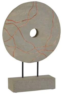 Table Top|Abstract^Statues & Sculptures Celestial Circle 50cm Wood Indoor Sculpture