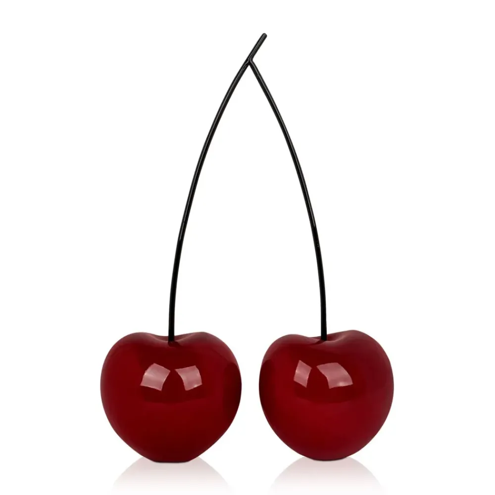 Table Top|Contemporary^Statues & Sculptures Cherry Fusion 43cm Red Resin Indoor Sculpture