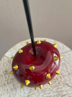 Table Top|Contemporary^Statues & Sculptures Cherry Pop 44cm Red Stud Resin Indoor Sculpture