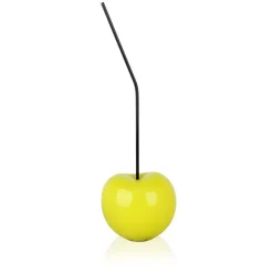 Table Top|Contemporary^Statues & Sculptures Cherry Pop 44cm Yellow Resin Indoor Sculpture