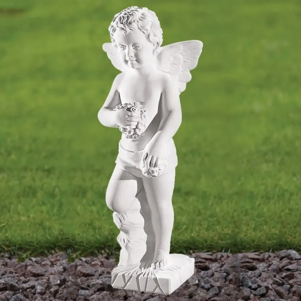 Cherub^Statues & Sculptures Cherub 44cm Marble Resin Garden Statue