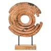 Table Top|Abstract^Statues & Sculptures Circular Dance 48cm Wood Indoor Sculpture