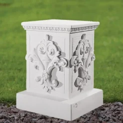 Plinths & Pedestals^Statues & Sculptures Classic 33cm Marble Resin Garden Pedestal