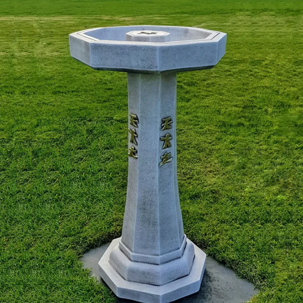 Bird Baths^Statues & Sculptures Classic Japanese Design Stone Garden Bird Bath