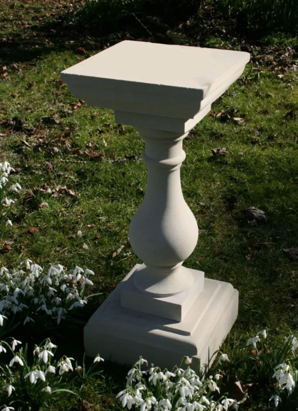 Plinths & Pedestals|Garden Sundials^Statues & Sculptures Classic Square 72cm Stone Sundial Pedestal