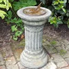 Garden Sundials^Statues & Sculptures Classical Aged Brass Stone Garden Sundial