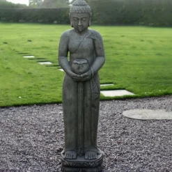 Buddha^Statues & Sculptures Contemplation Standing Buddha Stone Garden Statue