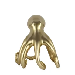 Table Top|Animals^Statues & Sculptures Cosmic Octopus 22cm Gold Resin Indoor Sculpture