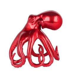 Table Top|Animals^Statues & Sculptures Cosmic Octopus 31cm Red Resin Indoor Sculpture