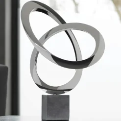 Contemporary|Contemporary^Statues & Sculptures Cosmos 58cm Metal Stainless Steel Indoor Sculpture