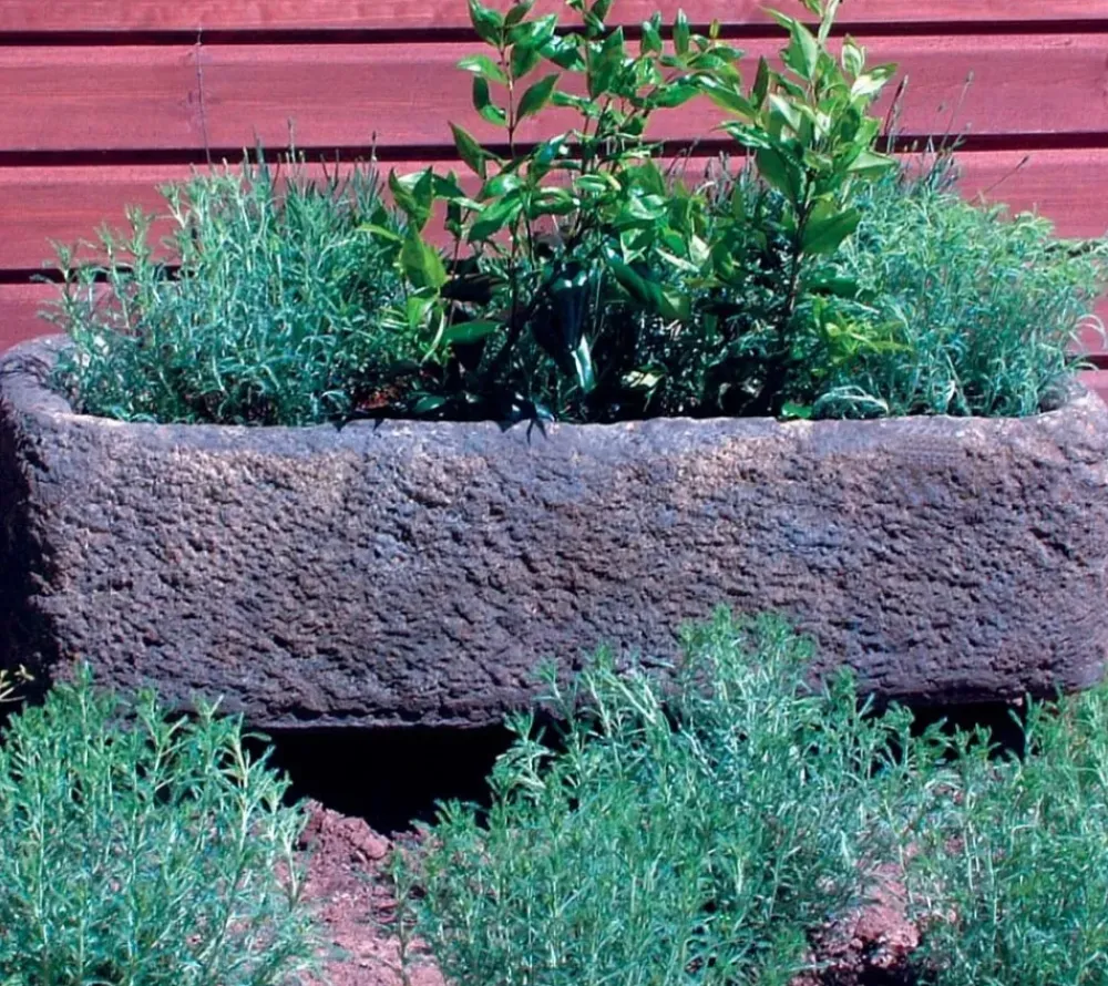 Troughs^Statues & Sculptures Country Plant Trough Stone Garden Planter