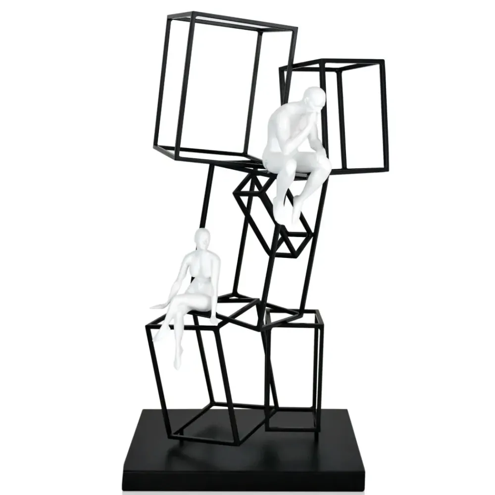 Table Top|Contemporary^Statues & Sculptures Creative Thinker 47cm Metal Indoor Sculpture