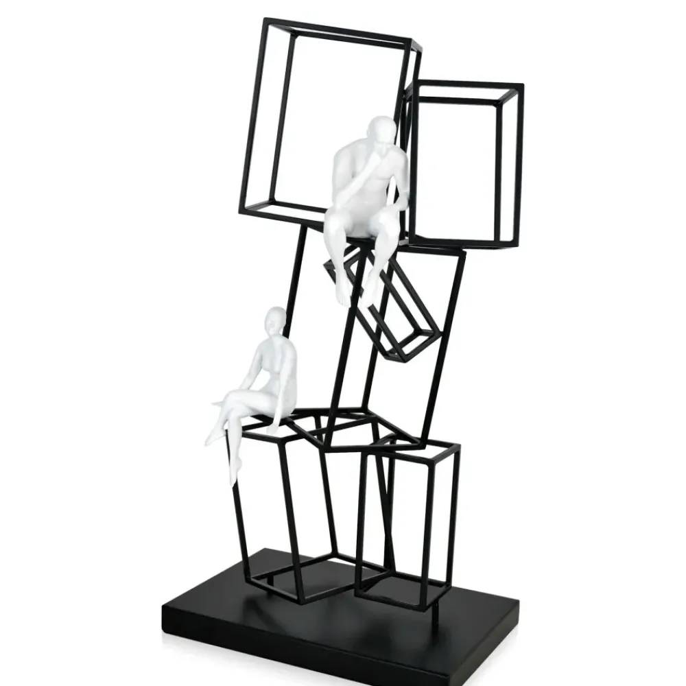Table Top|Contemporary^Statues & Sculptures Creative Thinker 47cm Metal Indoor Sculpture