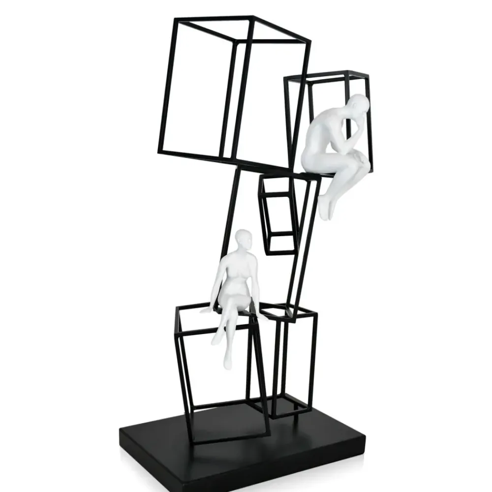 Table Top|Contemporary^Statues & Sculptures Creative Thinker 47cm Metal Indoor Sculpture