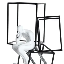 Table Top|Contemporary^Statues & Sculptures Creative Thinker 47cm Metal Indoor Sculpture