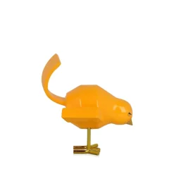 Table Top|Animals^Statues & Sculptures Cubic Bird 14cm Caio Yellow Resin Indoor Sculpture