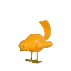 Table Top|Animals^Statues & Sculptures Cubic Bird 14cm Caio Yellow Resin Indoor Sculpture
