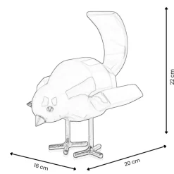 Table Top|Animals^Statues & Sculptures Cubic Bird 22cm Caio Yellow Resin Indoor Sculpture
