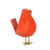 Animals|Contemporary^Statues & Sculptures Cubic Bird 18cm Orange Resin Indoor Sculpture