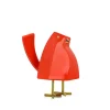 Table Top|Animals^Statues & Sculptures Cubic Bird 14cm Orange Resin Indoor Sculpture