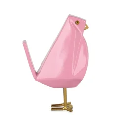 Table Top|Animals^Statues & Sculptures Cubic Bird 30cm Pink Resin Indoor Sculpture