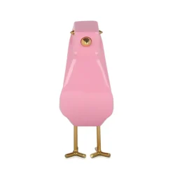 Table Top|Animals^Statues & Sculptures Cubic Bird 30cm Pink Resin Indoor Sculpture