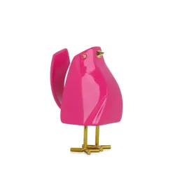 Table Top|Animals^Statues & Sculptures Cubic Bird 14cm Pink Resin Indoor Sculpture