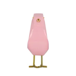 Animals|Contemporary^Statues & Sculptures Cubic Bird 18cm Rosa Pink Resin Indoor Sculpture