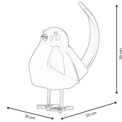 Table Top|Animals^Statues & Sculptures Cubic Bird 30cm Violet Resin Indoor Sculpture