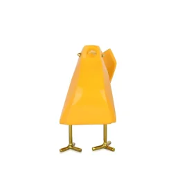 Table Top|Animals^Statues & Sculptures Cubic Bird 14cm Yellow Resin Indoor Sculpture
