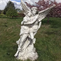 Angel|Roman^Statues & Sculptures Cupid & Psyche 197cm Marble Garden Statue