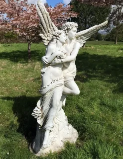 Angel|Roman^Statues & Sculptures Cupid & Psyche 197cm Marble Garden Statue