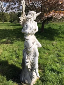 Angel|Roman^Statues & Sculptures Cupid & Psyche 197cm Marble Garden Statue