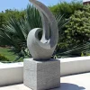Contemporary^Statues & Sculptures Curvation Modern Art Stone Statue - Large Garden Sculpture