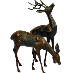 Stags & Deers^Statues & Sculptures Deer & Doe Bronze Metal Garden Statues