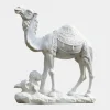 Wildlife|Modern^Statues & Sculptures Desert Camel 160cm White Marble Garden Statue v5